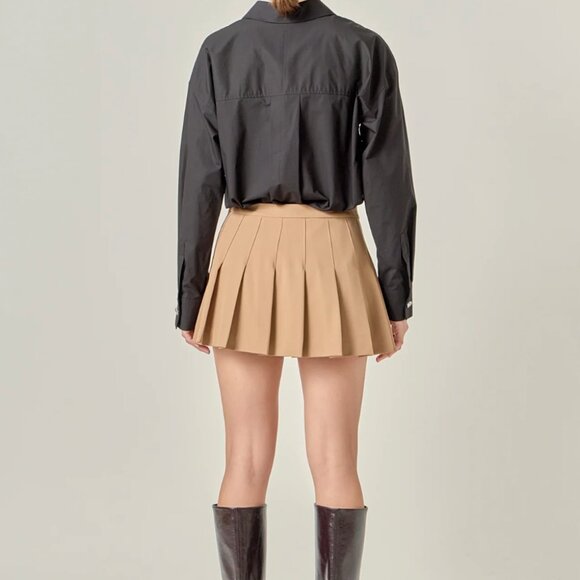 Title: English Factory Oversize Collared Shirt Black Medium Heart Buttons NWT - Picture 4 of 8